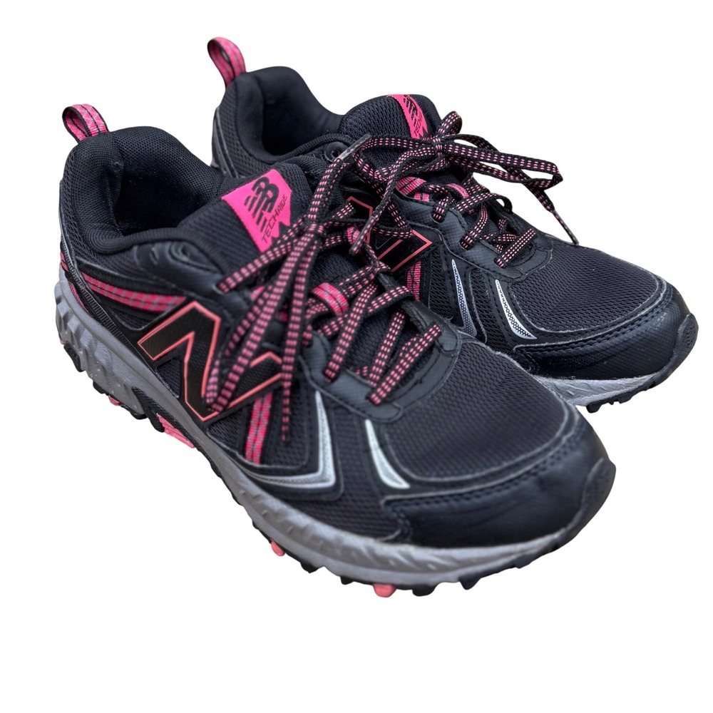 New Balance 410v5 Techride All Terrain Womens Running Shoes Black Pink Size 9.5